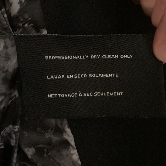 Guess Black Peacoat Double Breasted Wool Blend Coat Jacket Women’s Sz Small - Picture 4 of 10